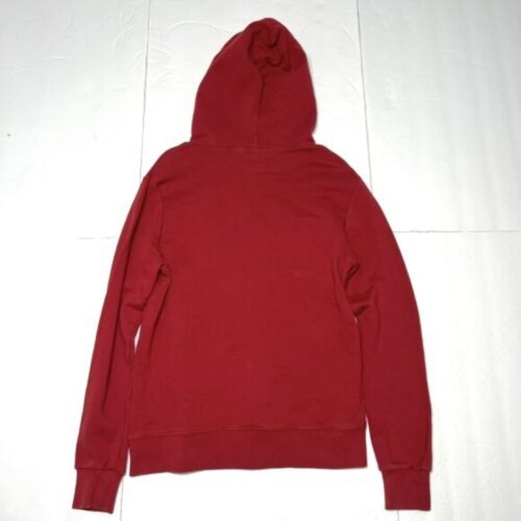 Denim Supply Ralph Lauren Mens Pullover Terry Hoodie Native Chief Size M Red - Picture 2 of 7
